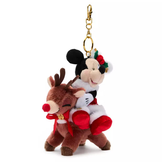 "Pre-Order" HKDL - Minnie Mouse Plush Keychain, Disney Christmas 2025