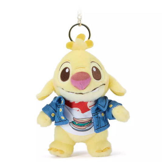 “Pre-order” HKDL - Reuben Denim Plush Keychain, Lilo & Stitch