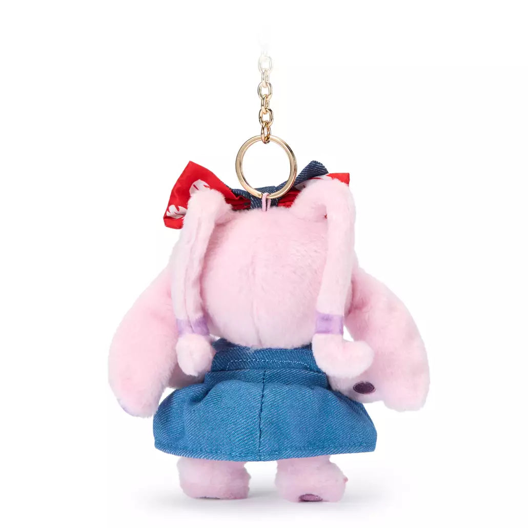 “Pre-order” SHDR/HKDL - Angel Denim Plush Keychain, Lilo & Stitch