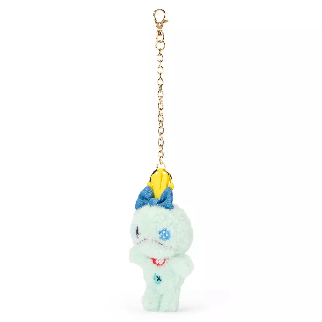 “Pre-order” SHDR/HKDL - Scrump Denim Plush Keychain, Lilo & Stitch