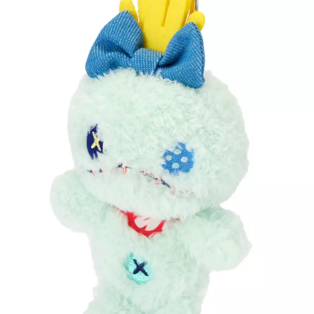 “Pre-order” SHDR/HKDL - Scrump Denim Plush Keychain, Lilo & Stitch
