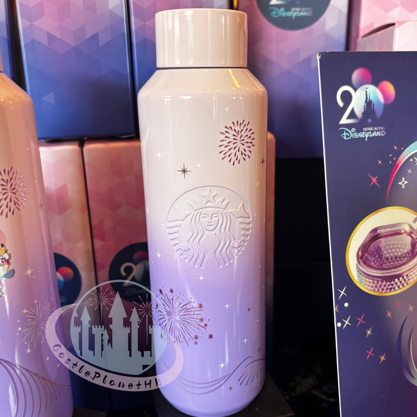 “Pre-order” HKDL - Starbucks + HKDL 26OZ STAINLESS STEEL WATER BOTTLEs, HKDL 20th Anniversary Grand Celebration