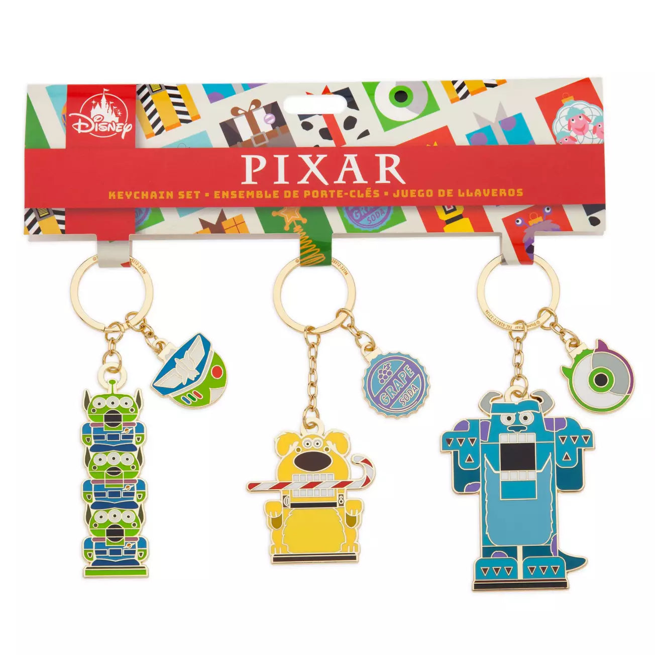 “Pre-order” HKDL - Pixar Holiday Keychain Set