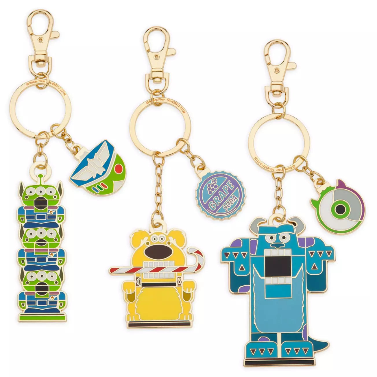 “Pre-order” HKDL - Pixar Holiday Keychain Set