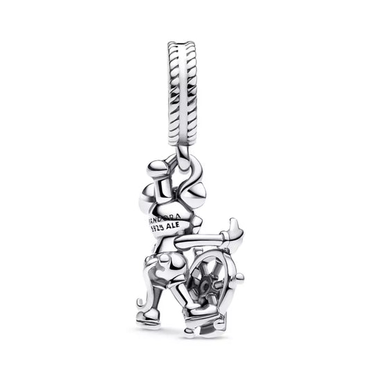 “Pre-order” HKDL - Mickey Mouse Steamboat Willie Dangle Charm (Disney X PANDORA)