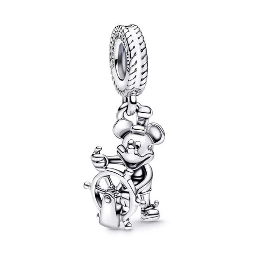 “Pre-order” HKDL - Mickey Mouse Steamboat Willie Dangle Charm (Disney X PANDORA)