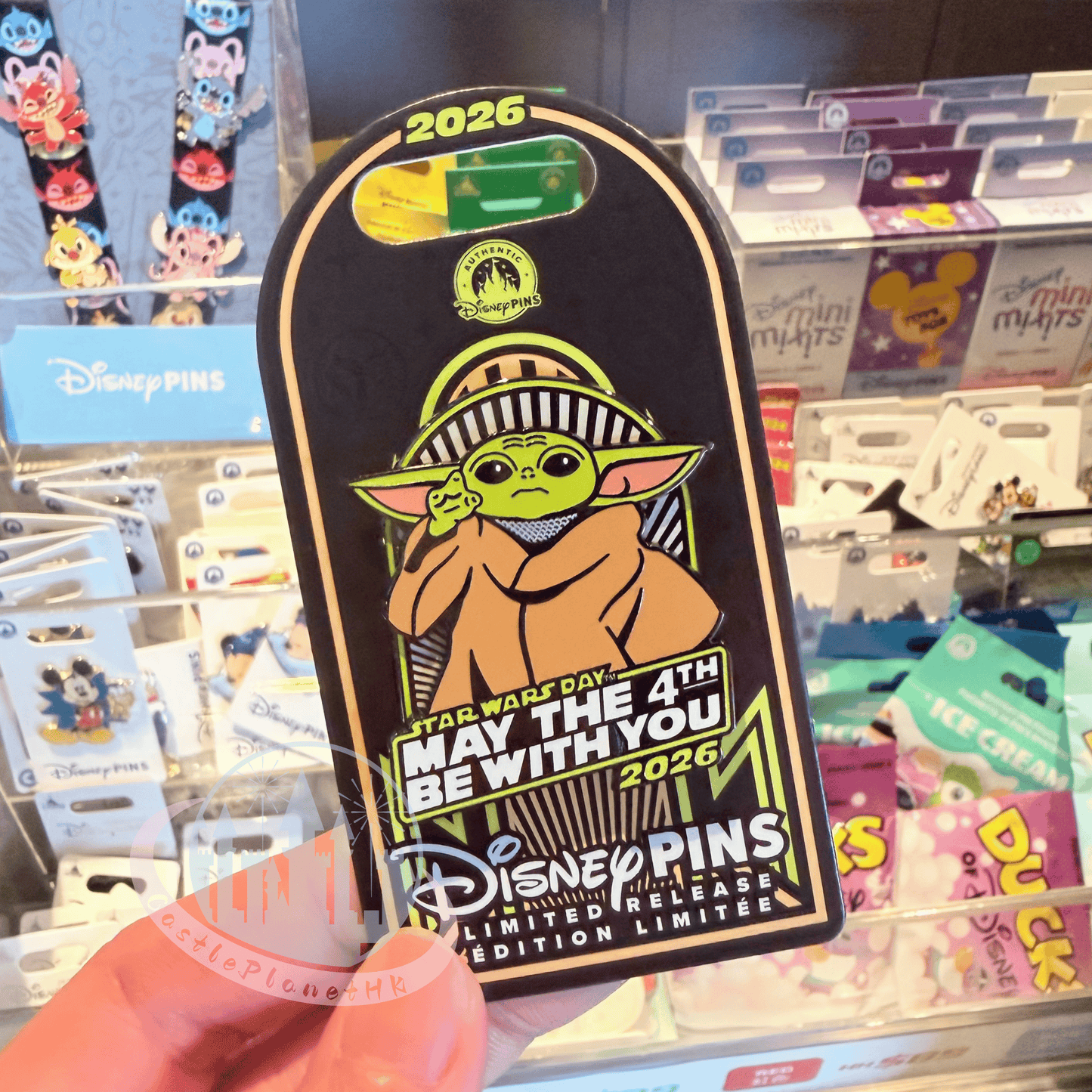 "Pre-Order" HKDL - Grogu "Star Wars Day: May the 4th Be With You" Pin, Star Wars 2026