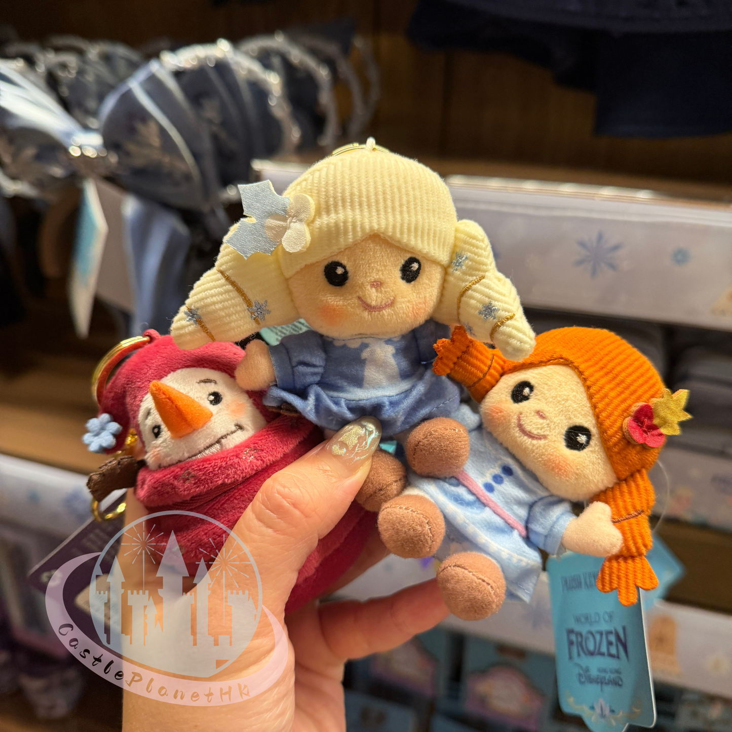 “Pre-order” HKDL - Anna mini Plush Keychain, World of Frozen
