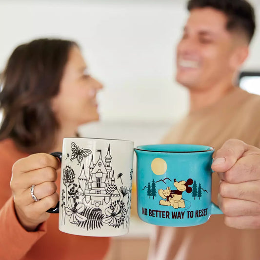 HKDL - Fantasyland Castle Floral Mug【Ready Stock】