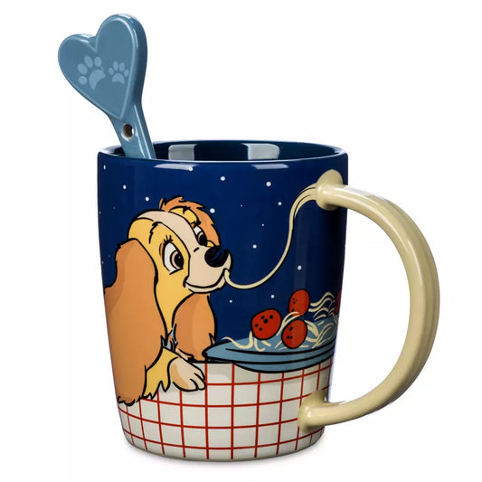 "Pre-Order" HKDL - Lady and the Tramp Mug with Spoon Set