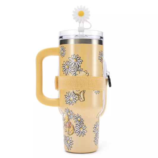 “Pre-order” HKDL - Winnie the Pooh Stainless Steel Travel Tumbler with Straw plus Zip Case