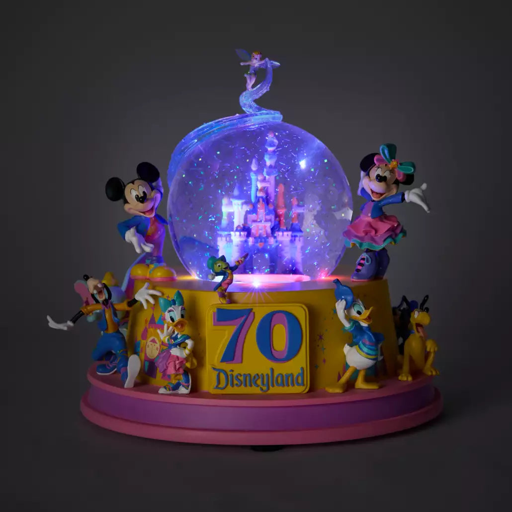 "Pre-Order" HKDL - Mickey Mouse and Friends Light-Up Musical Snow Globe, Disneyland 70th Anniversary