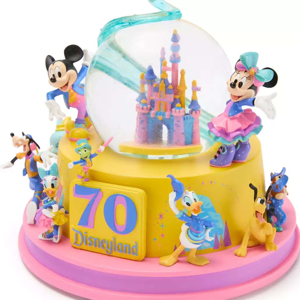 "Pre-Order" HKDL - Mickey Mouse and Friends Light-Up Musical Snow Globe, Disneyland 70th Anniversary
