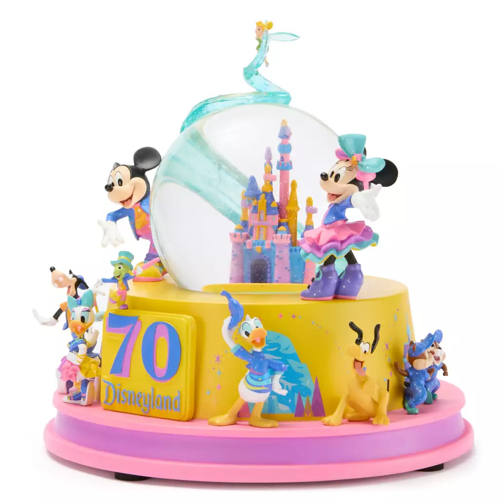"Pre-Order" HKDL - Mickey Mouse and Friends Light-Up Musical Snow Globe, Disneyland 70th Anniversary