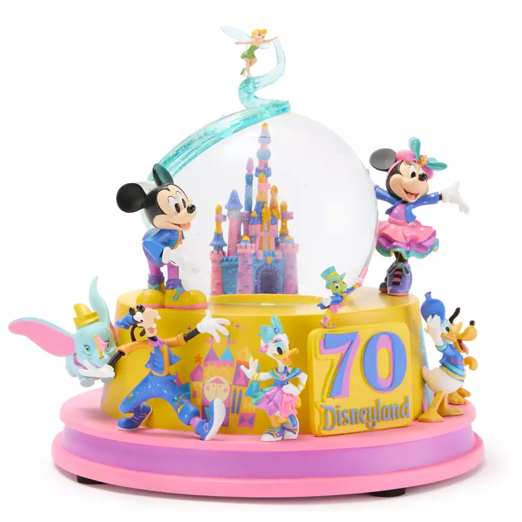 "Pre-Order" HKDL - Mickey Mouse and Friends Light-Up Musical Snow Globe, Disneyland 70th Anniversary