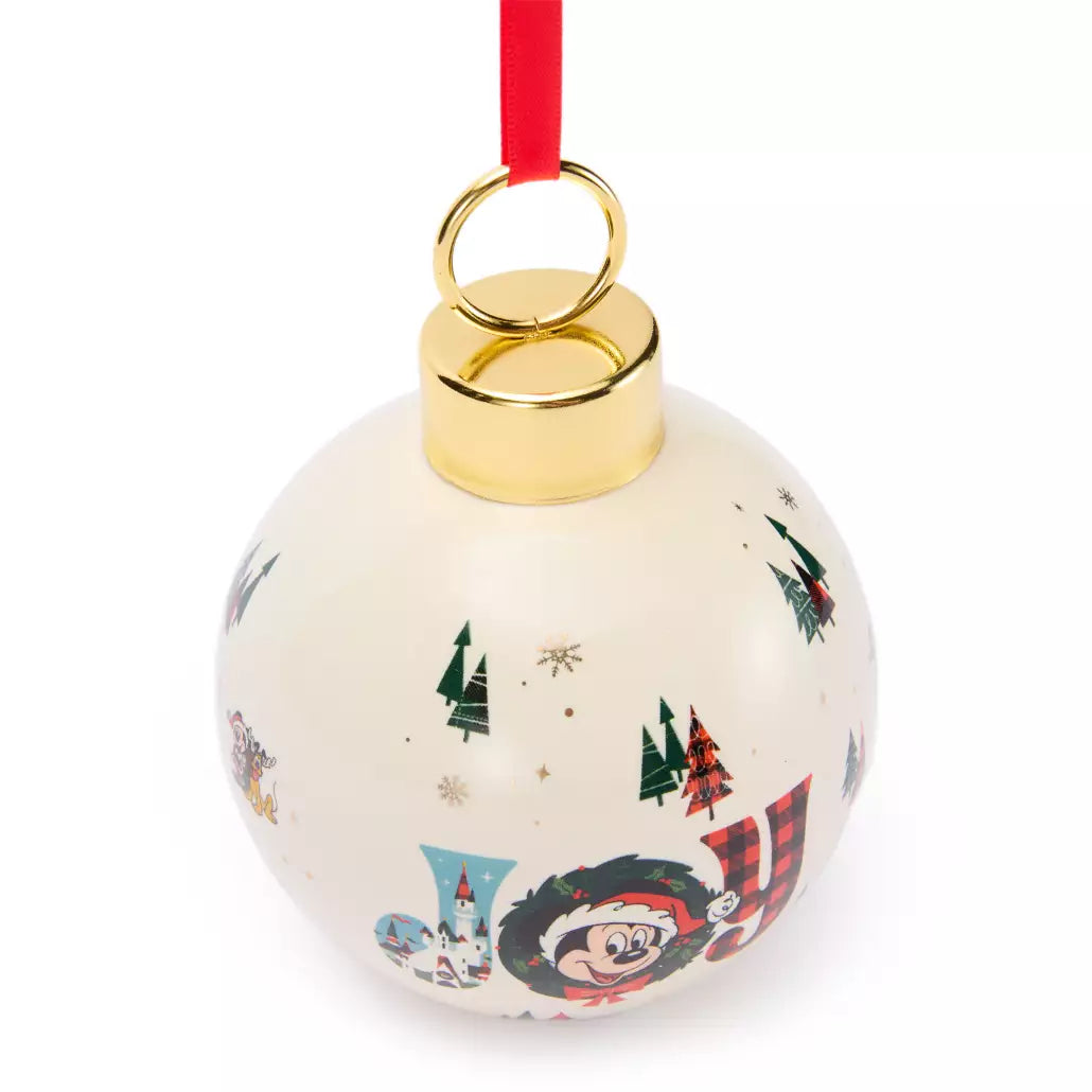 “Pre-order” HKDL - Santa Mickey Mouse ''Joy'' Ornament