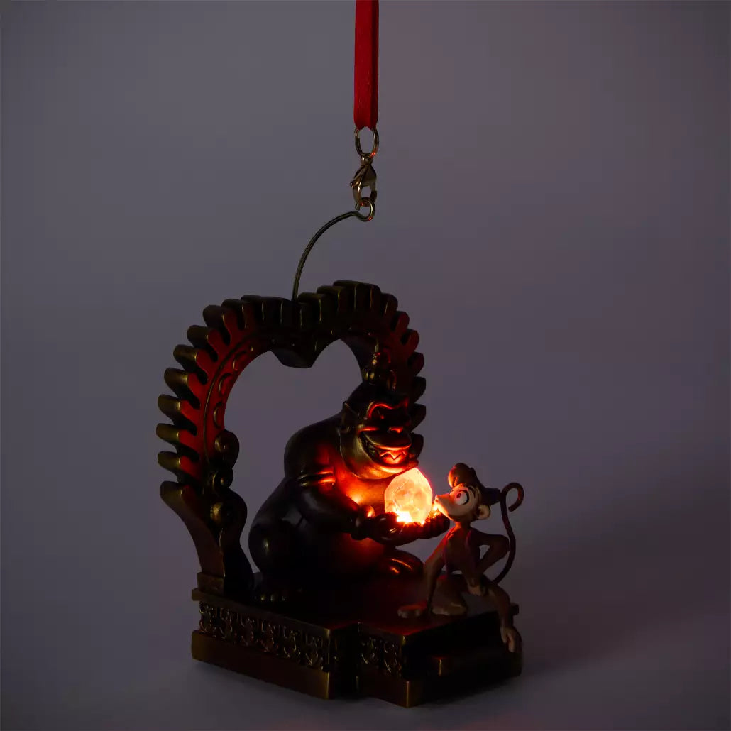 “Pre-order” HKDL - Abu Light-Up and Sound Living Magic Sketchbook Ornament, Aladdin