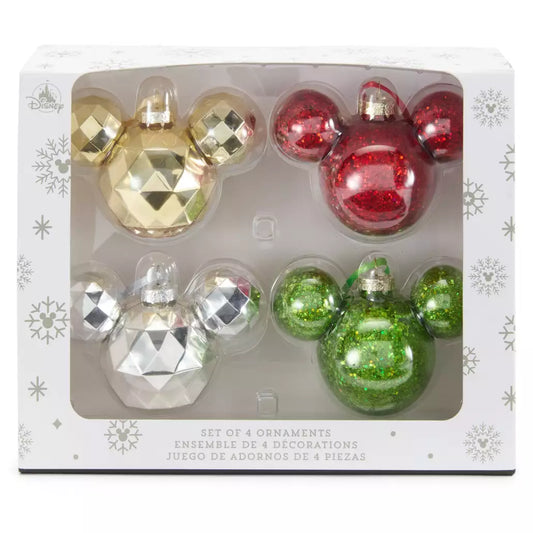 “Pre-order” HKDL - Mickey Mouse Icon Ornament, Set of 4