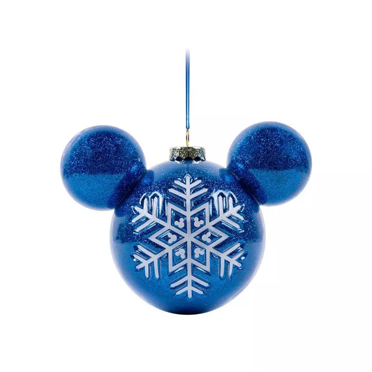 “Pre-order” HKDL - Mickey Mouse Icon Ball Ornament, Glitter Snowflake