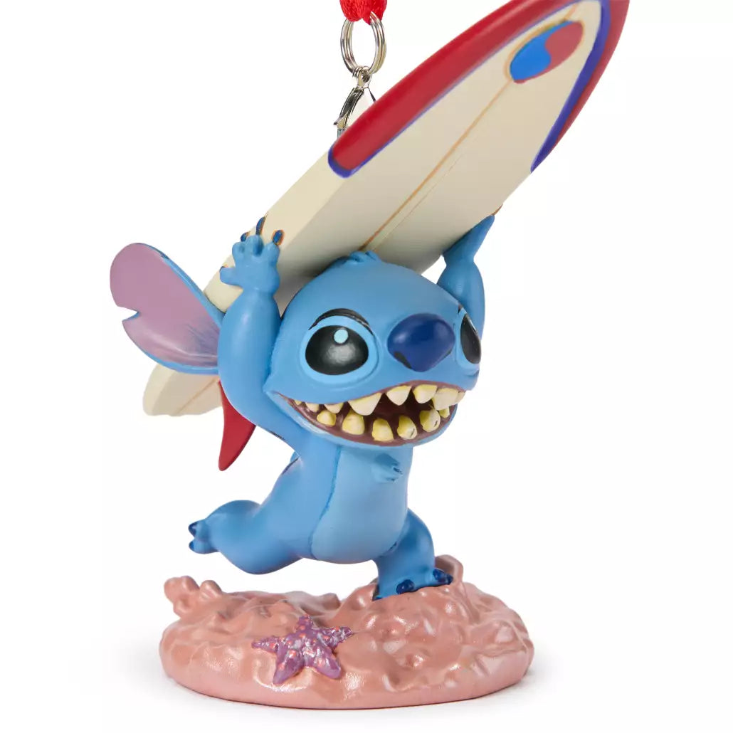 “Pre-order” HKDL - Stitch with Surfboard Sketchbook Ornament, Lilo & Stitch