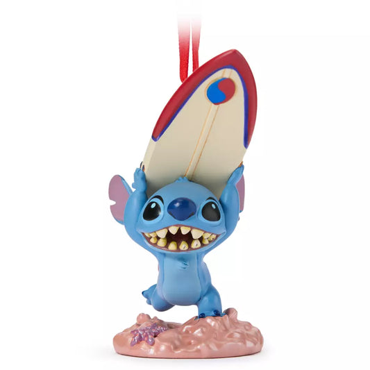 “Pre-order” HKDL - Stitch with Surfboard Sketchbook Ornament, Lilo & Stitch