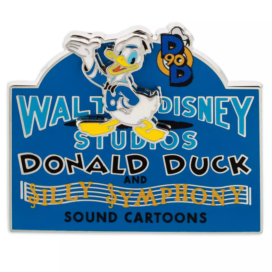 HKDL - Donald Duck 90th Anniversary Walt Disney Studios Pin, Limited Release【Ready Stock】