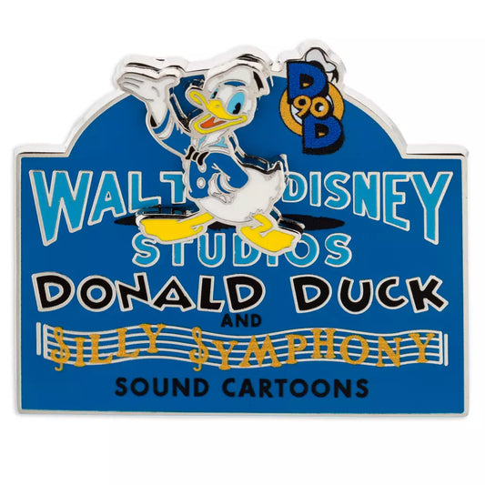 HKDL - Donald Duck 90th Anniversary Walt Disney Studios Pin, Limited Release【Ready Stock】
