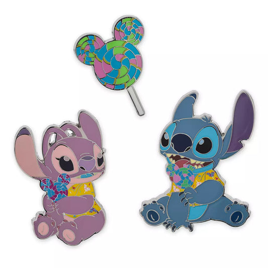 “Pre-order” HKDL - Stitch Attacks Snacks Limited Release Pin Set, Lollipop, April