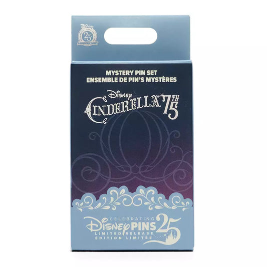 HKDL - Cinderella 75th Anniversary 2-Piece Mystery Pin Blind Pack【Ready Stock】