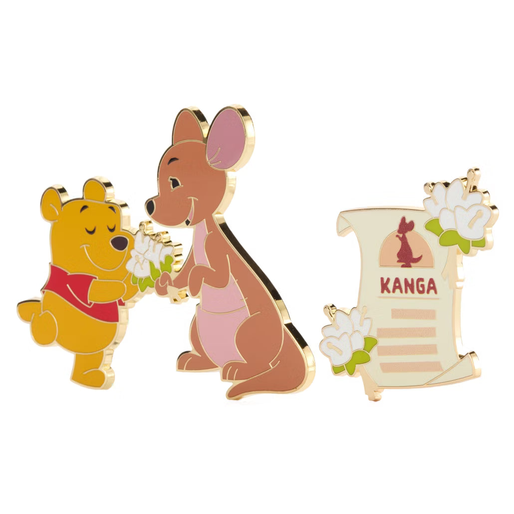 HKDL - Winnie the Pooh and Kanga Pin Set, Hundred Acre Wood Series, August【Ready Stock】