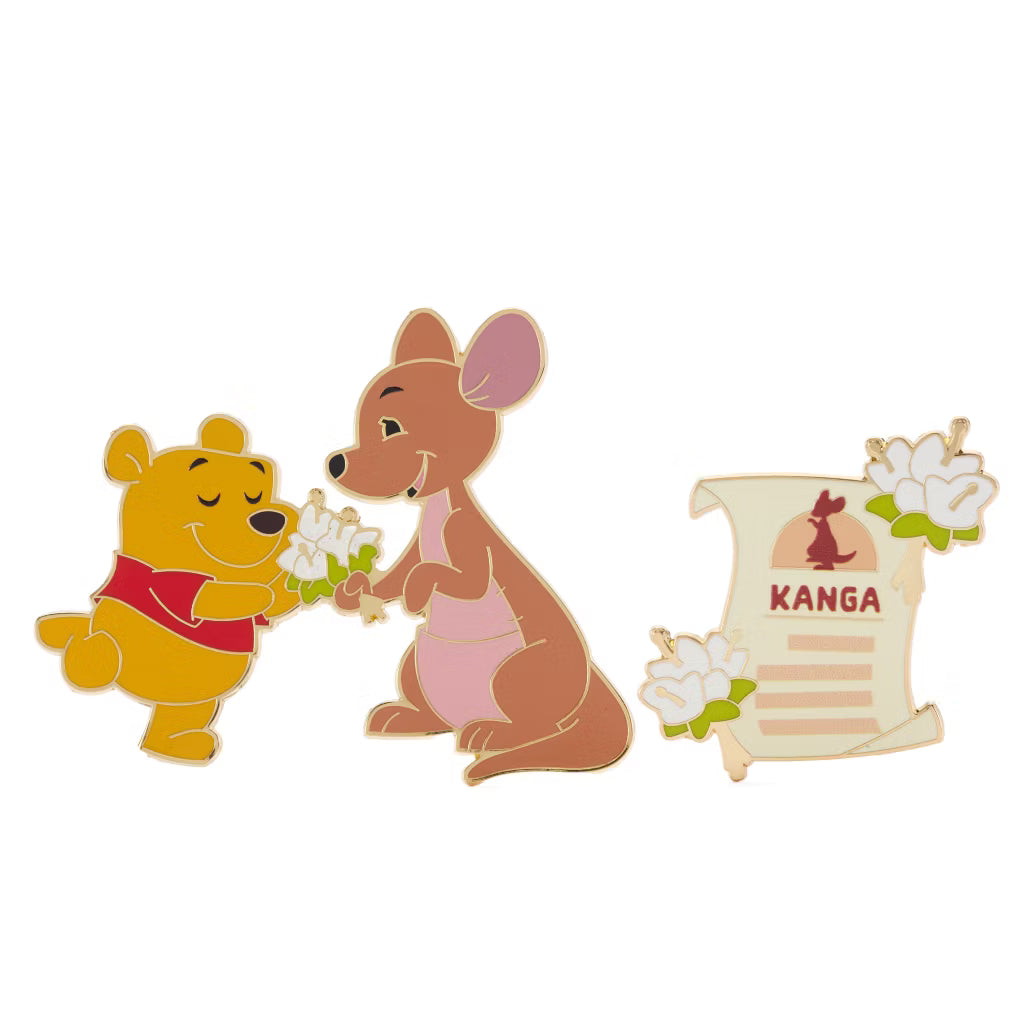 HKDL - Winnie the Pooh and Kanga Pin Set, Hundred Acre Wood Series, August【Ready Stock】
