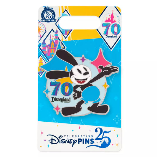 "Pre-Order" HKDL - Oswald Pin, Disneyland 70th Anniversary