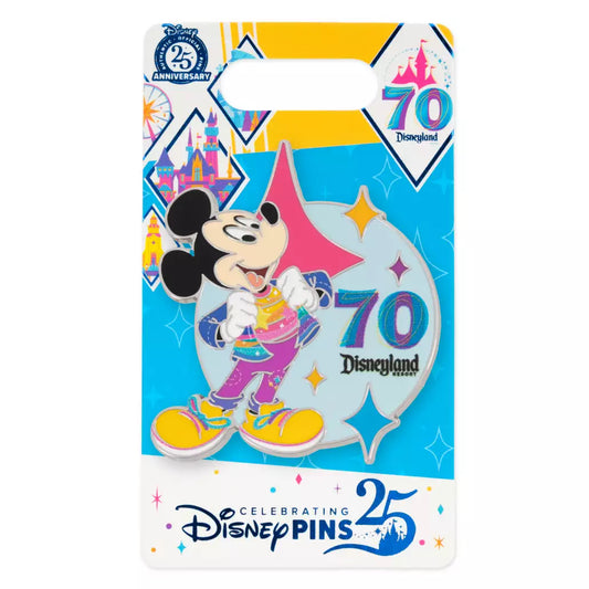 "Pre-Order" HKDL - Mickey Mouse Pin, Disneyland 70th Anniversary