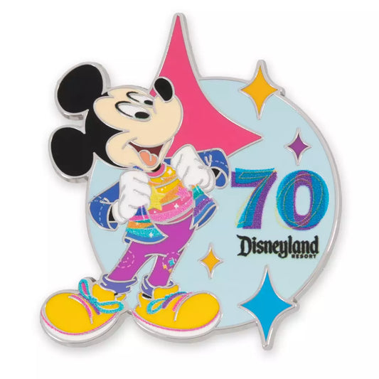 "Pre-Order" HKDL - Mickey Mouse Pin, Disneyland 70th Anniversary