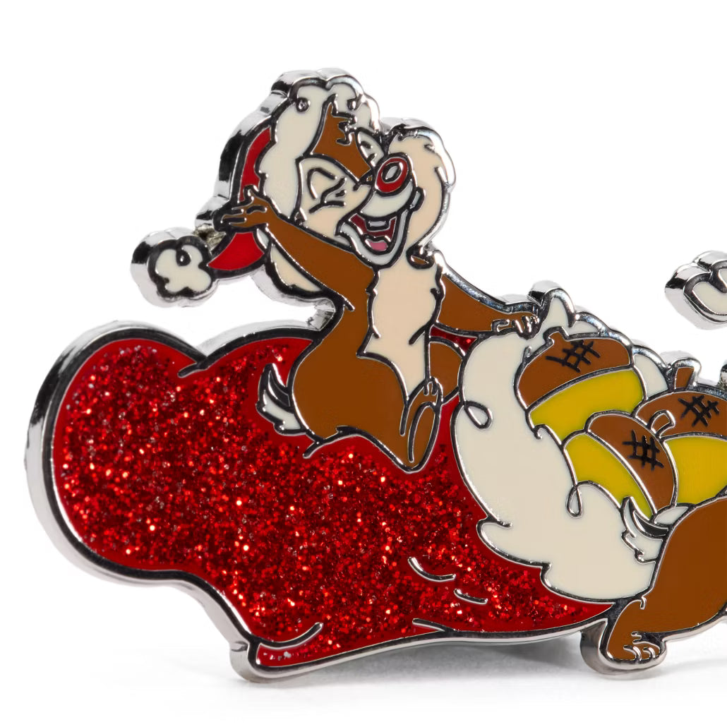 HKDL - Santa Chip 'n Dale Holiday Pin【Ready Stock】