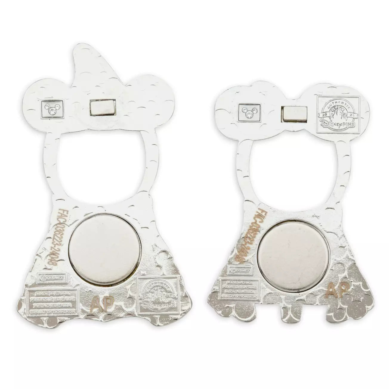 HKDL - Disney Pets Outfits Lady Pin Set with Sorcerer Mickey Mouse and Minnie Mouse Costumes【Ready Stock】