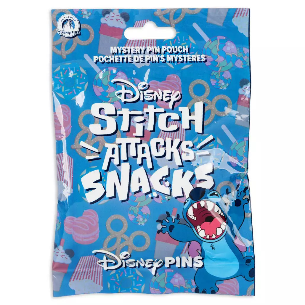 HKDL - Stitch Attacks Snacks Mystery 5-Piece Pin Pack【Ready Stock】
