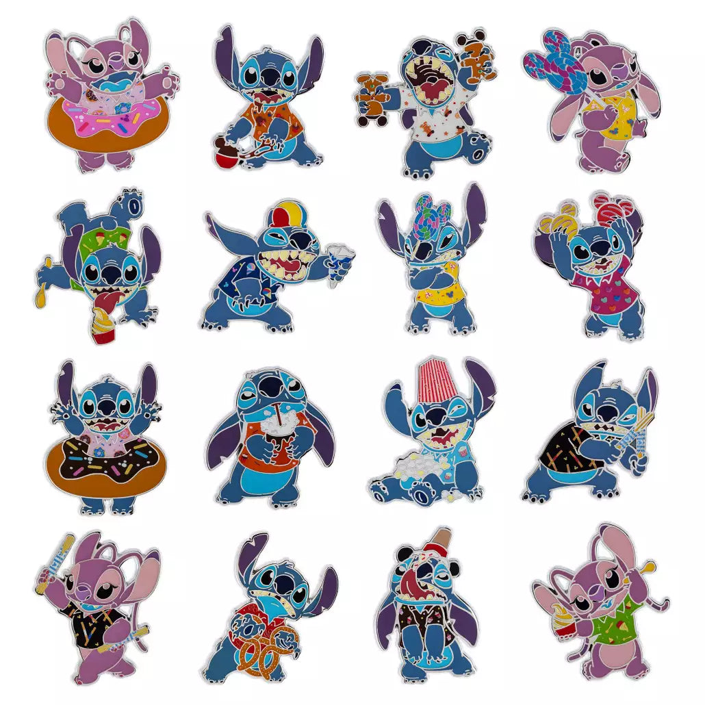 HKDL - Stitch Attacks Snacks Mystery 5-Piece Pin Pack【Ready Stock】