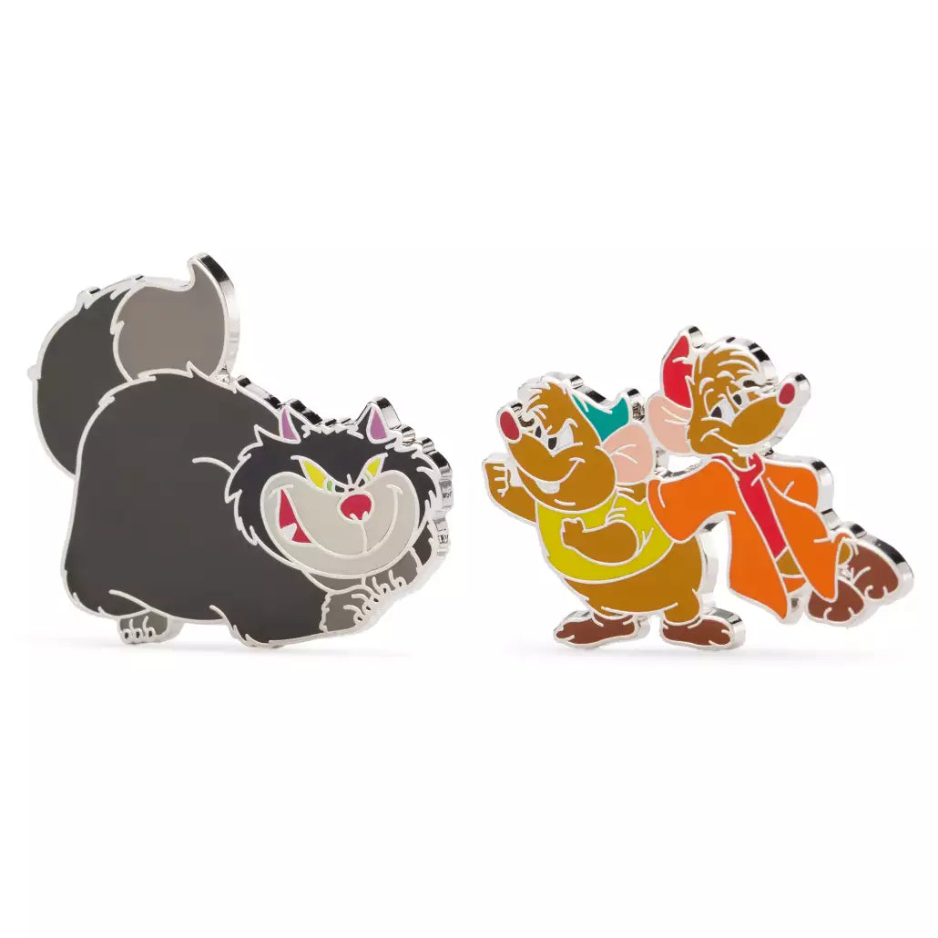 "Pre-Order" HKDL - Gus, Jaq, and Lucifer Pin Set, Cinderella