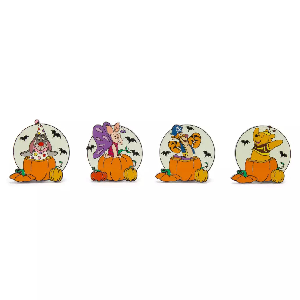 "Pre-Order" HKDL - Winnie the Pooh and Friends Halloween Pin Set