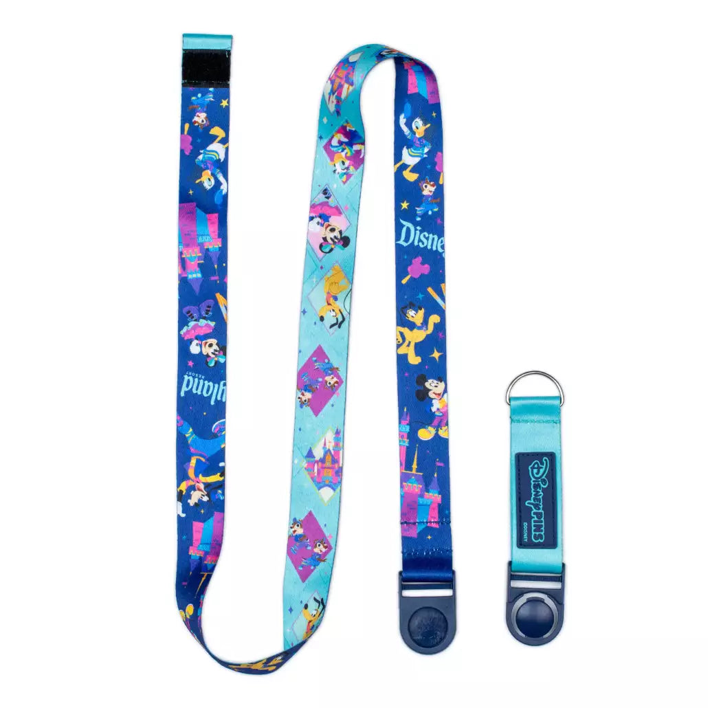 “Pre-order” HKDL - Reversible Pin Trading Lanyard, Disneyland 70th Anniversary