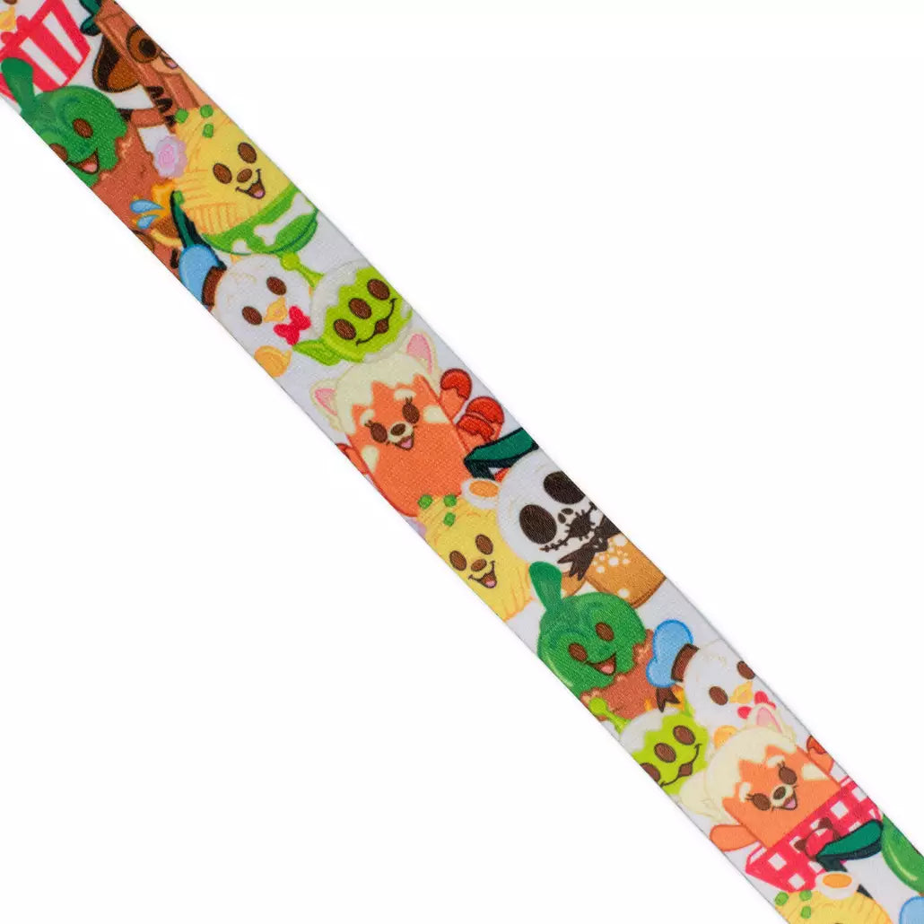 “Pre-order” HKDL - Munchlings Reversible Lanyard Pins Strap, Sensational Snacks
