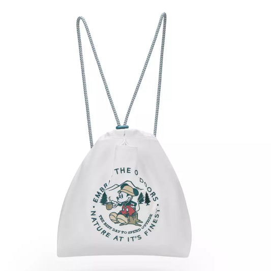 "Pre-Order" HKDL - Mickey Two-Way Drawstring Bag, Mickey Go Camping