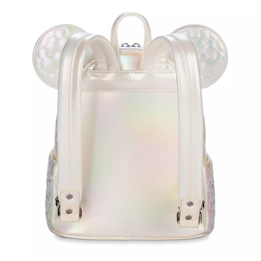 "Pre-Order" HKDL - Mickey Mouse Icon Quilted Iridescent Loungefly Mini Backpack