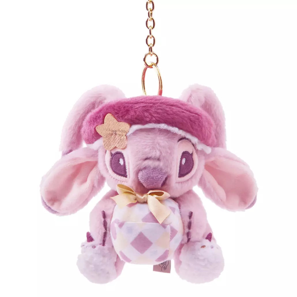 HKDL - Angel Holiday Plush Keychain (Gifting Stitch)