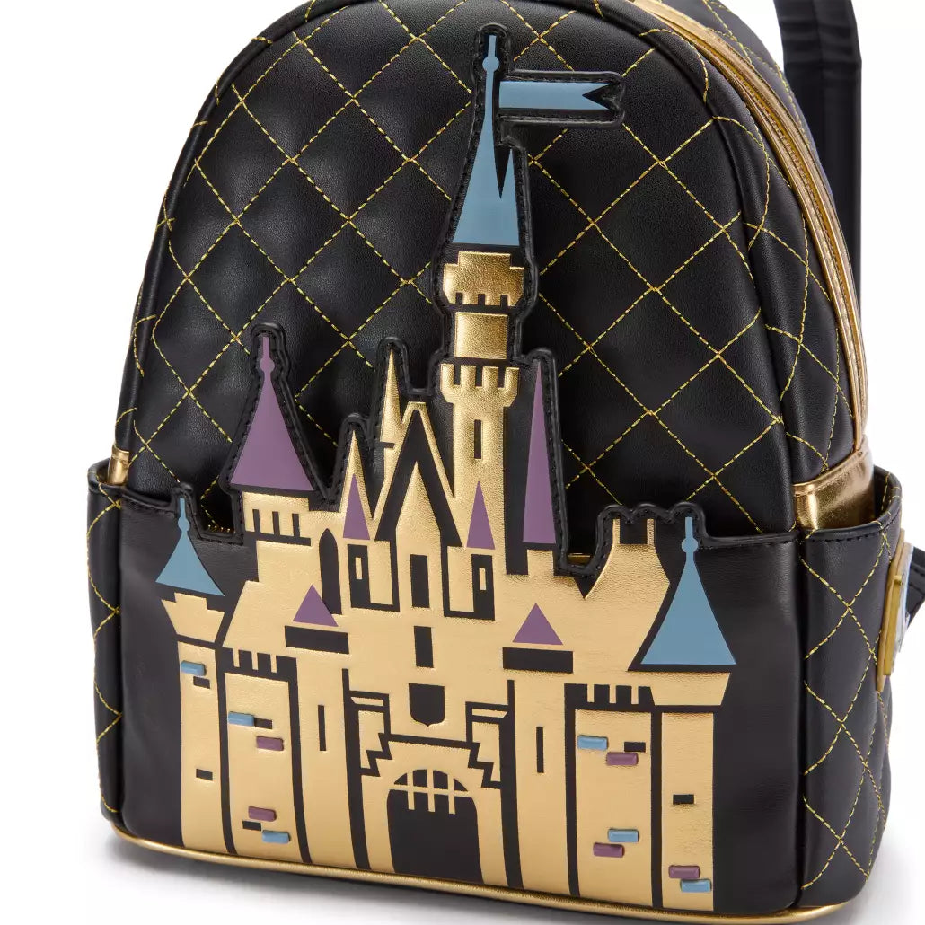 "Pre-Order" HKDL - Loungefly Disneyland Resort 70th Anniversary Sleeping Beauty Castle Mini Backpack