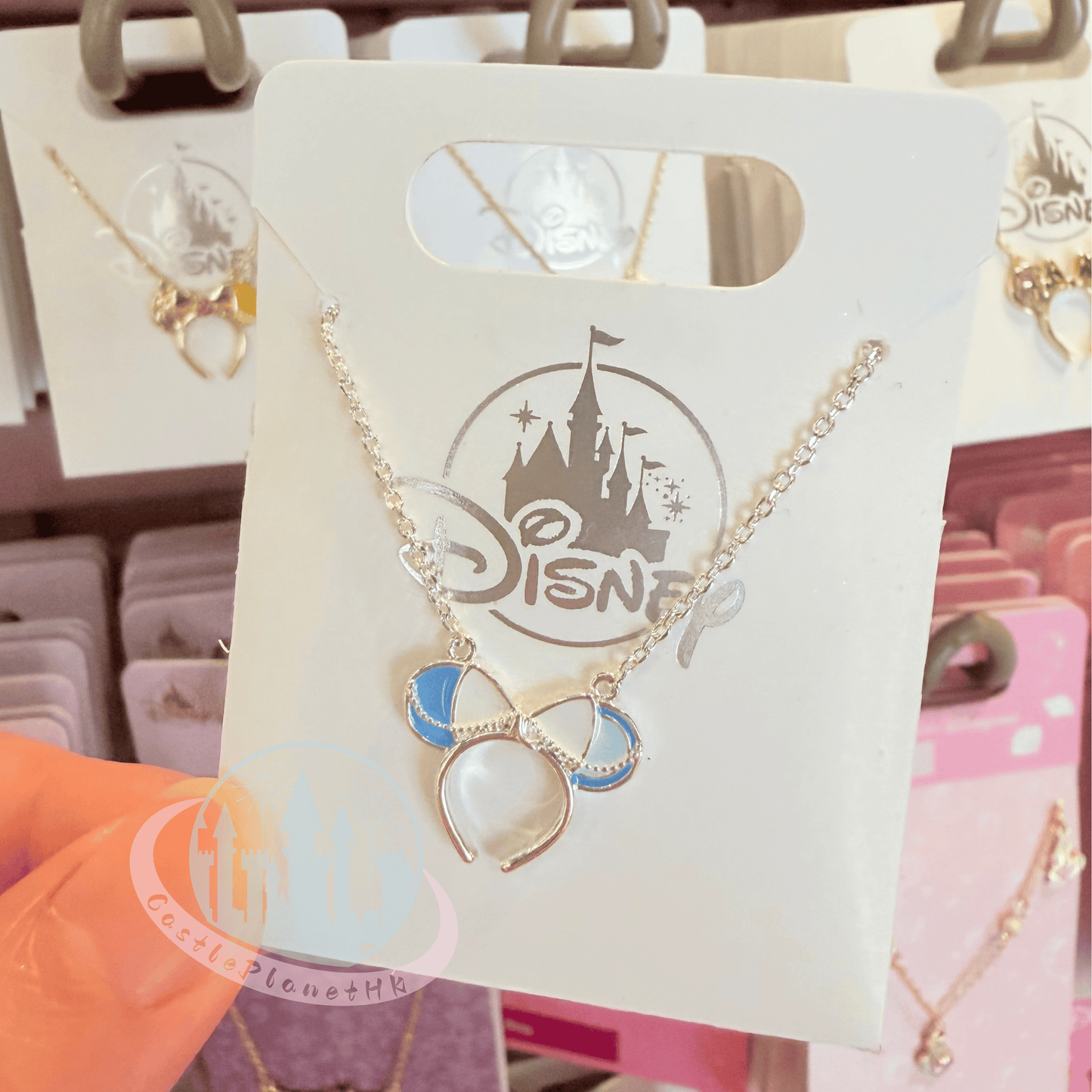 "Pre-Order" HKDL - Cinderella Minnie Mouse Ear Headband Necklace