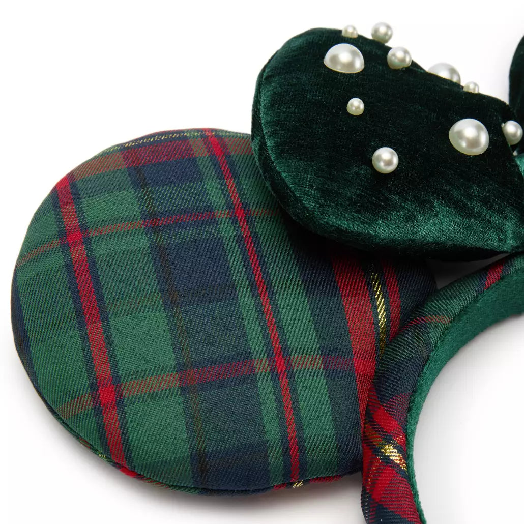 "Pre-Order" HKDL - Minnie Mouse Plaid Loungefly Ears Headband for Adults