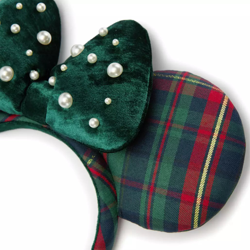 "Pre-Order" HKDL - Minnie Mouse Plaid Loungefly Ears Headband for Adults