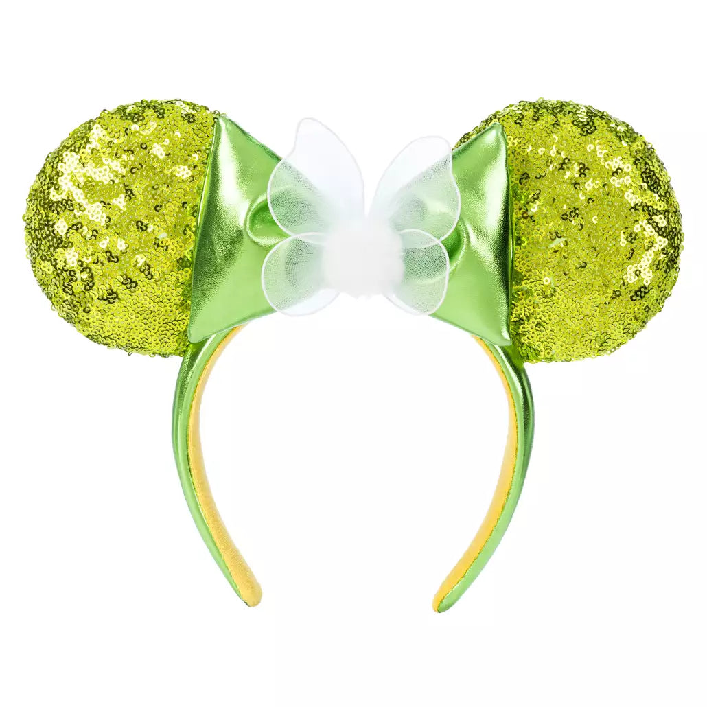 HKDL - Tinker Bell Sequined Ears Headband for Adults, Peter Pan 2025【Ready Stock】